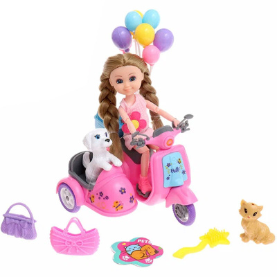 Кукла с аксессуарами, мотоциклом и питомцем ТИ 3103706 1